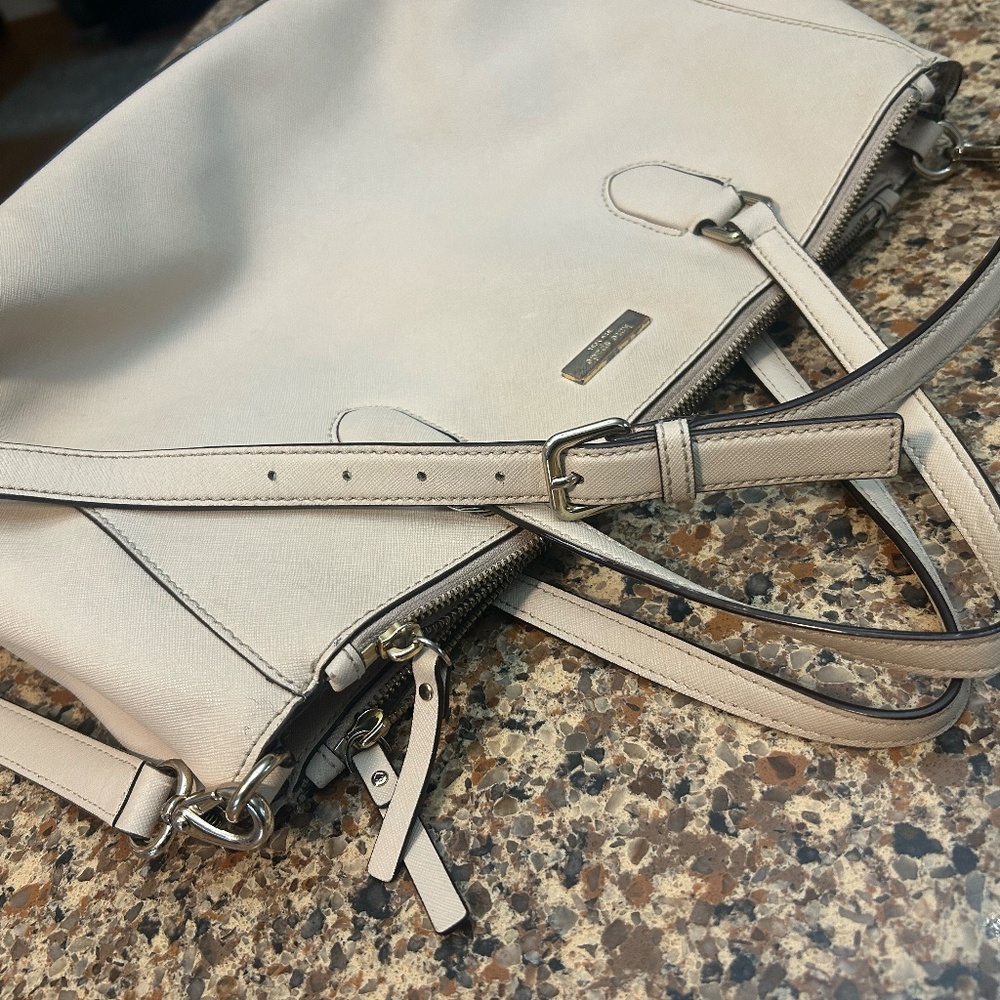 Kate Spade Cream Leather Handbag - Picture 4 of 6